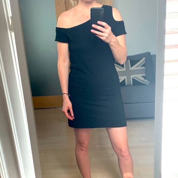 PHILANTHROPY off shoulder cotton sweater minidress - Picture 2 of 6